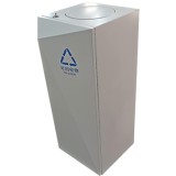 室內搖擺蓋噴塑金屬分類垃圾桶